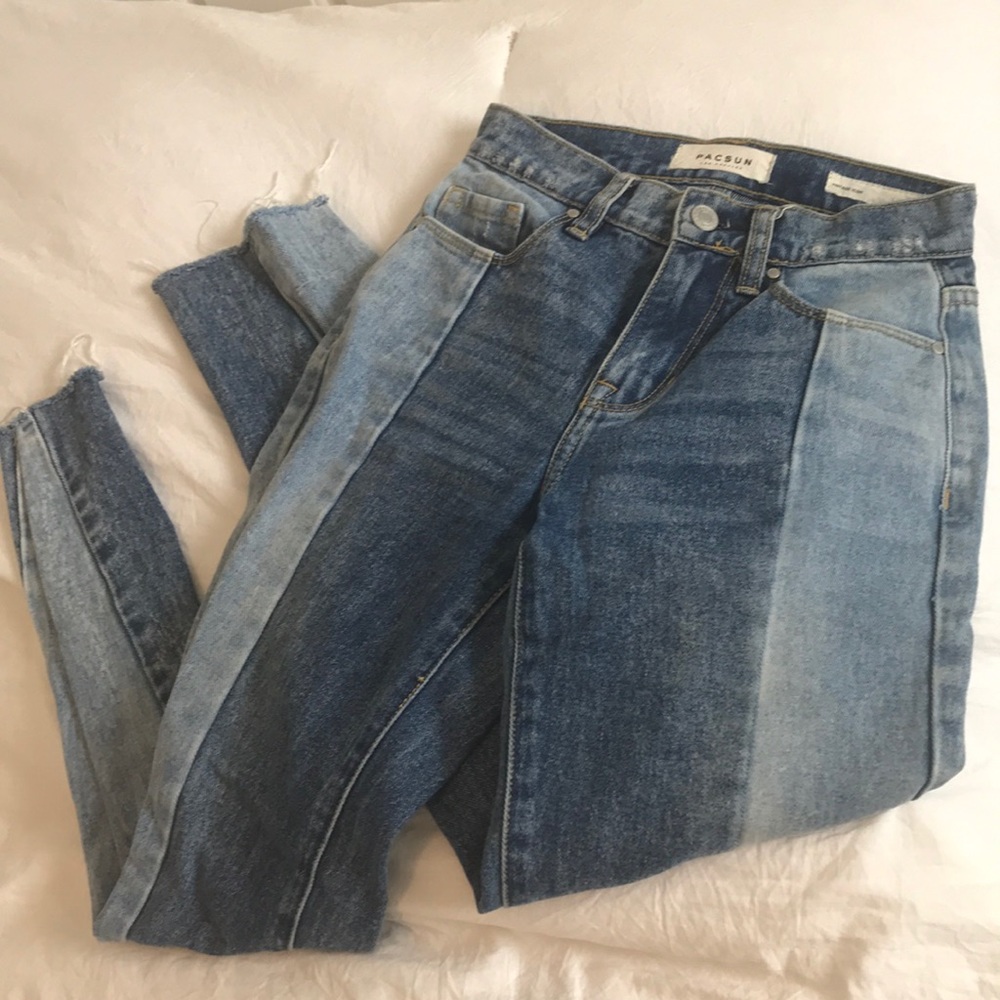 two toned jeans
